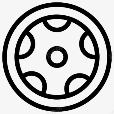 轮胎汽车配件汽车零件图标图标