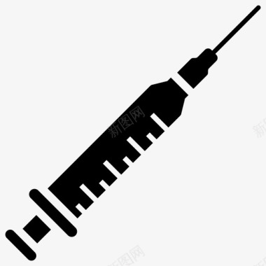 疫苗管家注射器注射静脉注射图标图标