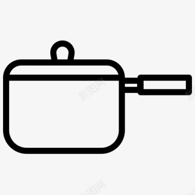 锅煮煎锅图标图标