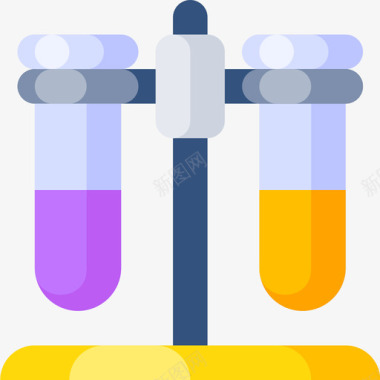 科学竞赛试管科学87扁平图标图标