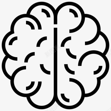 大脑大脑半球智力图标图标