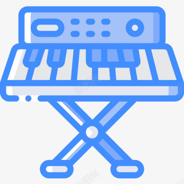 键盘八十年代16蓝色图标图标