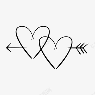 心与箭订婚爱情图标图标