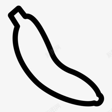 减肥香蕉减肥健身图标图标