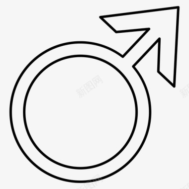 男性女性性别图标图标