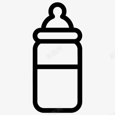 婴儿用品素材婴儿喂养器婴儿奶瓶婴儿用品图标图标