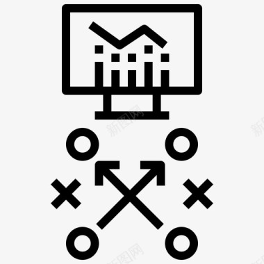 金融券营销策略行为商业图标图标