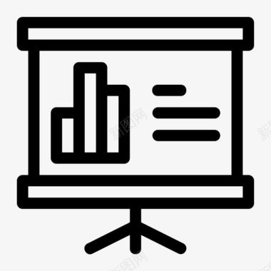 计划营销演示分析业务图标图标