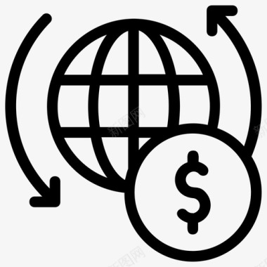 全球商务金融外国商务图标图标