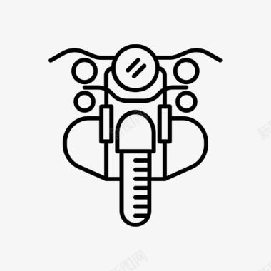 摩托车自行车前视图图标图标