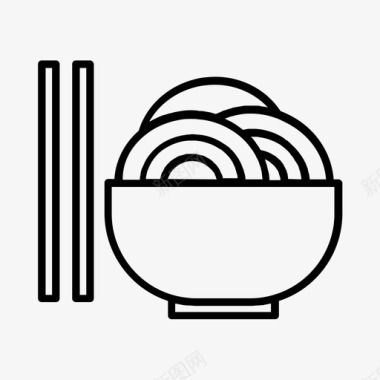 面条png图片面条碗筷子图标图标
