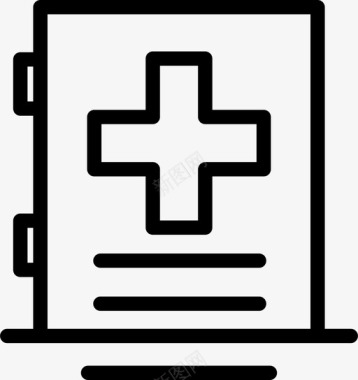 笔记本医院医疗图标图标