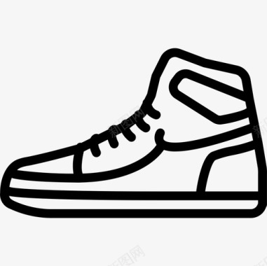 运动鞋八十年代13直线型图标图标