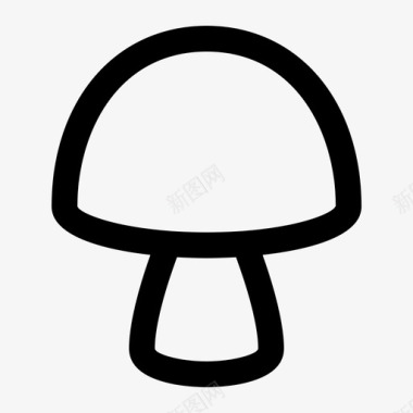 蘑菇食品木耳图标图标