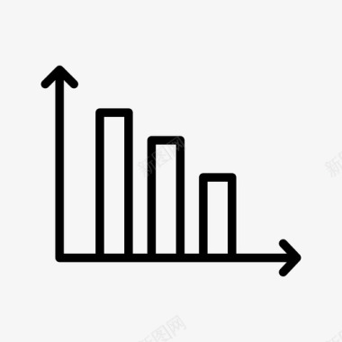 股票图表分析条形图图标图标
