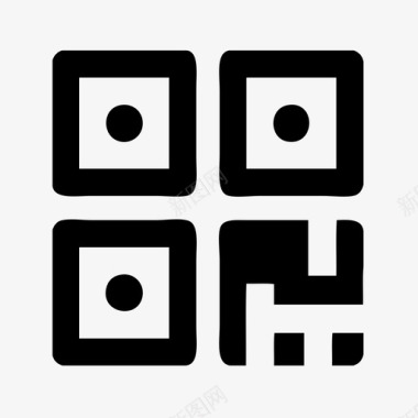 扫描二维码图标qrcode图标