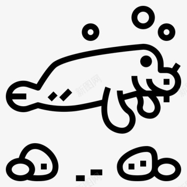 海牛动物王国动物图标图标