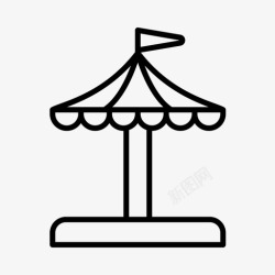 县集市游乐场嘉年华县集市图标高清图片