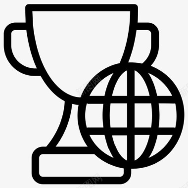 全球奖颁奖奖杯金奖图标图标
