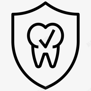 保护牙齿牙齿牙齿护理图标图标
