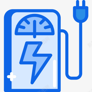 充电器生态161蓝色图标图标