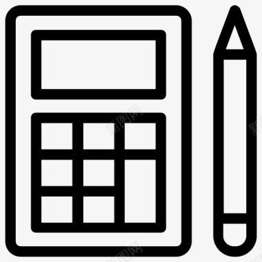 糯米制造数学会计算术图标图标