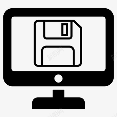 公共标识安全保存计算机数据图标图标