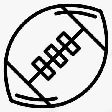 橄榄球装备运动图标图标