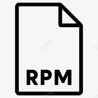 rpm格式文件文件格式图标图标