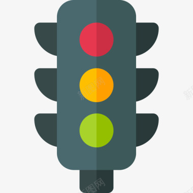 公共标识标记红绿灯公共交通10平图标图标