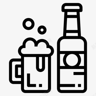 酒啤酒酒饮料图标图标
