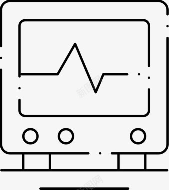 科学选择心电图心率心跳图标图标