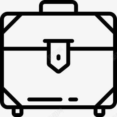 手提箱包线装图标图标