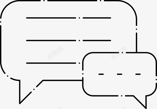 聊天泡聊天留言短信图标图标