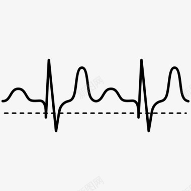 心电图心跳脉搏线图标图标