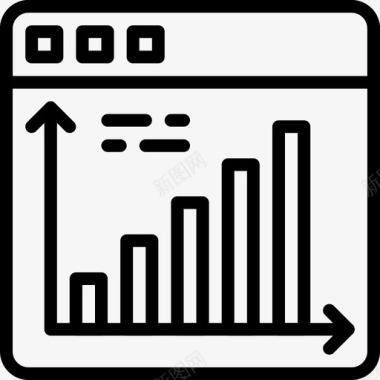 金融标题浏览器商务和金融85线性图标图标