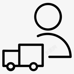 送货人送货快递送货人图标高清图片
