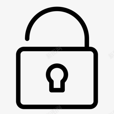 解锁安全基本用户界面元素图标图标
