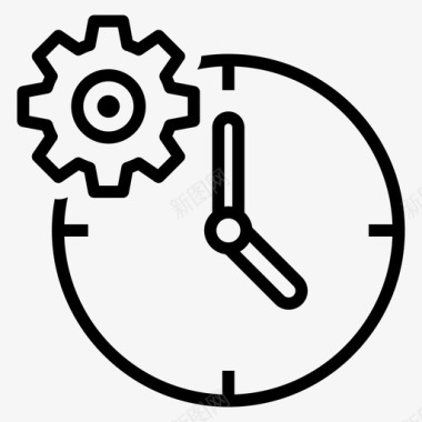 时间管理商业效率时钟图标图标