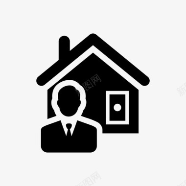 房地产经纪人顾问物业经理图标图标
