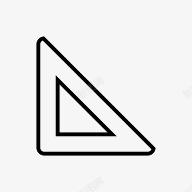 三角尺方格工具图标图标