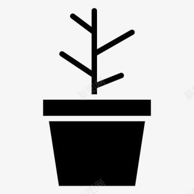 盆花植物图标图标