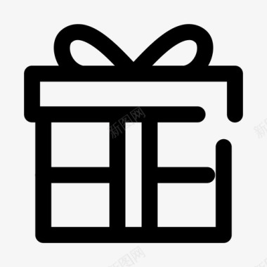 礼物生日礼物礼盒图标图标