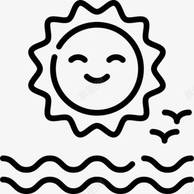 晴朗天气166直线型图标图标