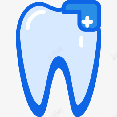 有关牙齿牙齿牙齿13蓝色图标图标