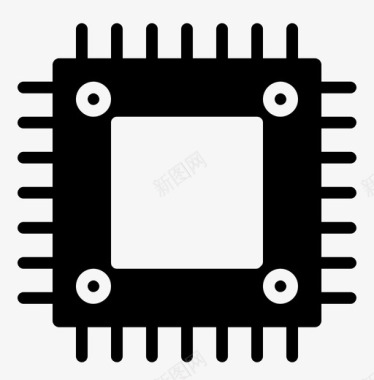 电子点火器cpu芯片电子图标图标