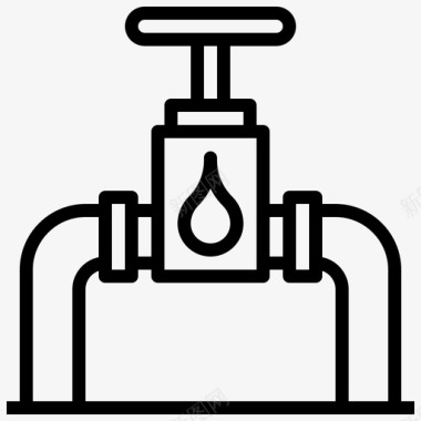 燃料管道建筑和工具家庭修理图标图标