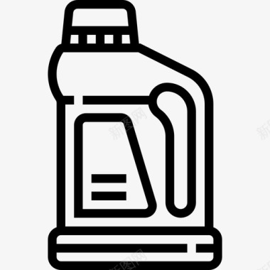 清洁瓶41线性图标图标