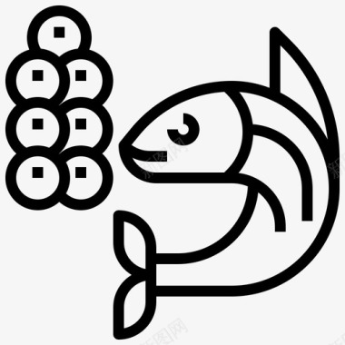鱼子酱动物水族馆图标图标