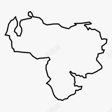 委内瑞拉地图加拉加斯拉丁美洲图标图标